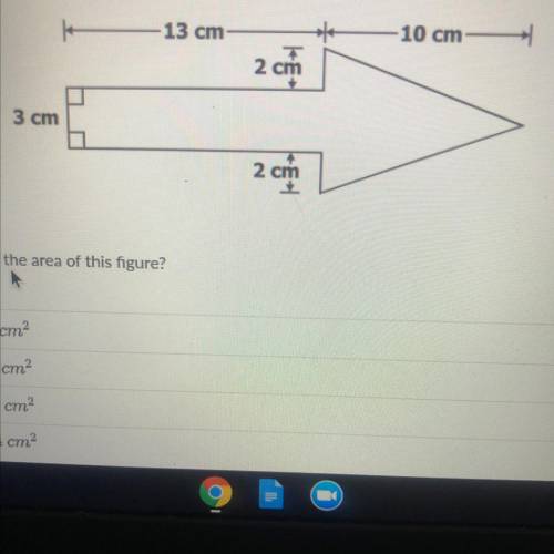 A composite figure is shown.
what is the area of the figure?
74 cm
59 cm
54 cm