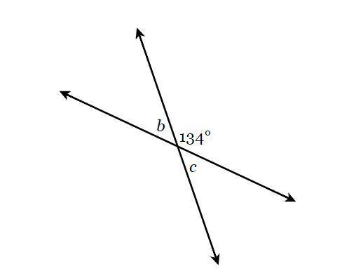 Solve for angle b and c