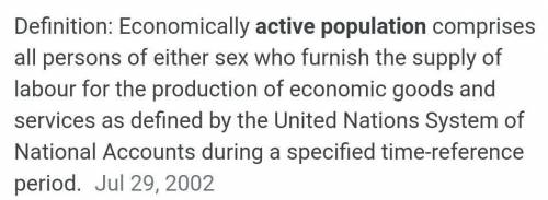 What is active population​