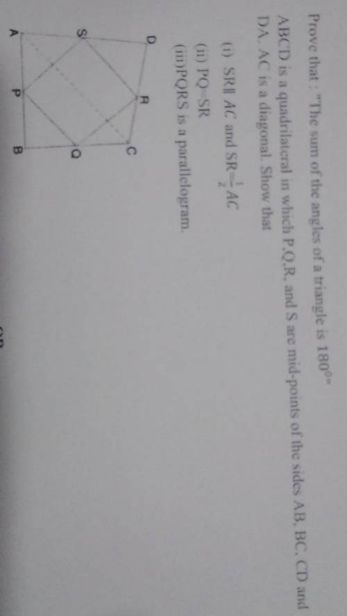 Plz solve it all the 3 sub questions chapter quadrilaterals 9 cbse ​