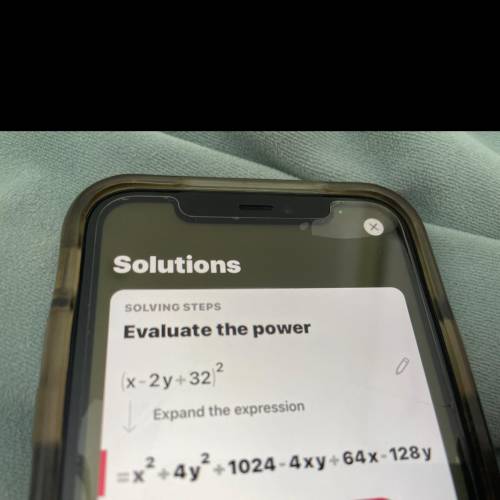 Expand the following:(x - 2y + 32)²​