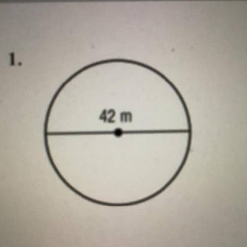 Find the circumference of each circle. Use 3.14

for π. Round to the nearest tenth if necessary.
