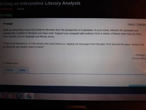 Write an interpretive essay that analyzes literature from the perspective of a quotation. In your e