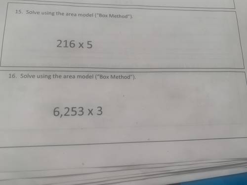 Can someone help me. I need to show the box method also can someone show me.