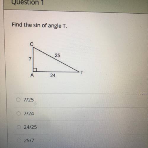 Find the sin of angle T.
Thank you :)