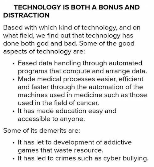 Technology:distraction or bonus?