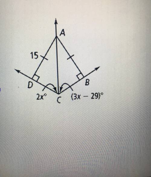 Can someone help me?
FIND THE VALUE OF X