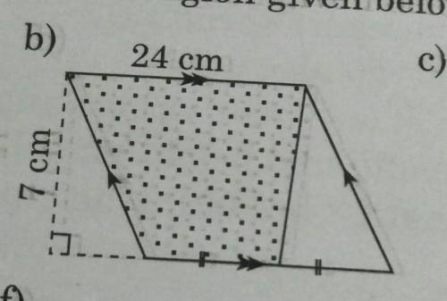 Find shaded region of given figure​