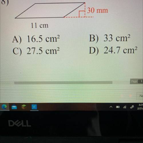 What's the area of this parallelogram?