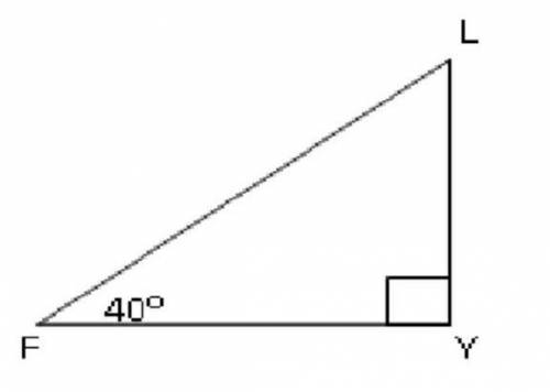 Given this triangle, which of the following are true?​