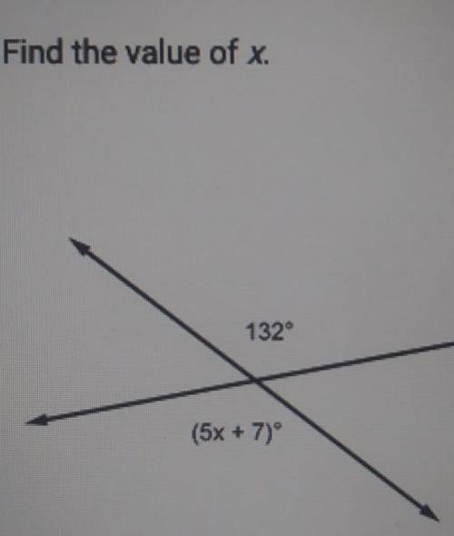 Find the value of x please helpWill give brainliest​
