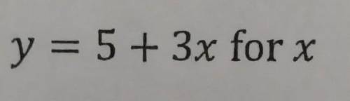 Solve for the indicated variable in the literal equation ​