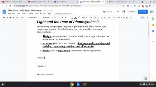Light and the Rate of Photosynthesis

The intensity of light affects the rate of photosynthesis. O