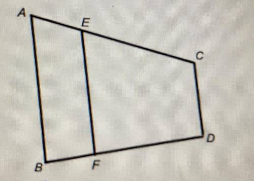 In the diagramed picture below, AB || EF || CD, AB=7, CD =4, FD =6 and AE: EC 1 : 4. If the perimet