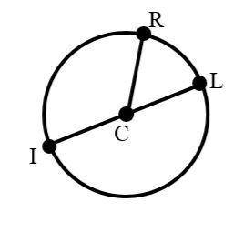 In circle C, IL is a diameter, ∠ICR = (3x + 5)°, and angle∠RCL = (x – 1)°.
find X and (arc) ILR