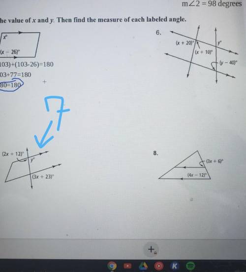 Hey, so I need help with finding the answers to questions, 6, 7, and 8. I can do 5, but I can't see