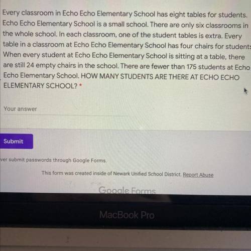 How many students are there at Echo Echo elementary school?
