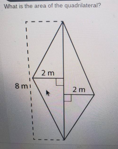 What is the area of the quadrilateral?​
