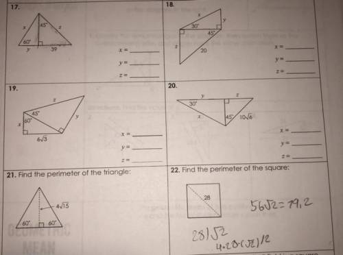 Can someone please help me with 17-21, any help is appreciated.