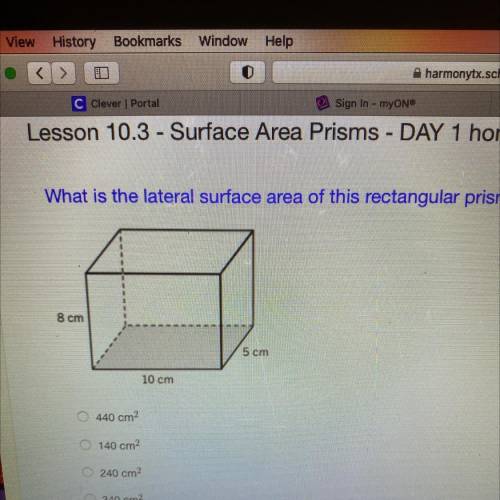 Lateral surface area please help
