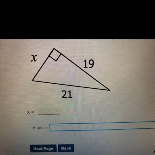Find the value of x. Round your answer to the nearest tenth.
Help please!