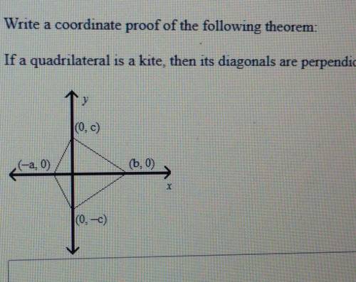 PLEASE HELP QUICKLY

write a coordinate proof of the following theorem if a quadrilateral is a kit