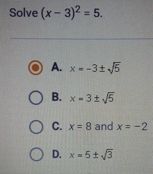I think it's a but not sure could you tell me if I'm right or if not tell me the answer​