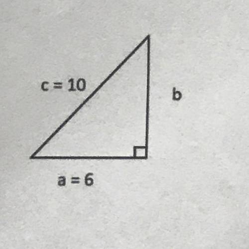 SHOW WORK!!!
Find the length of leg B
Plug band C into the formula and solve to find A.