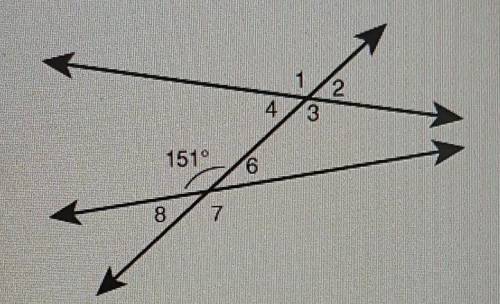 Enter a number.The measure of angle 7 is ___°​