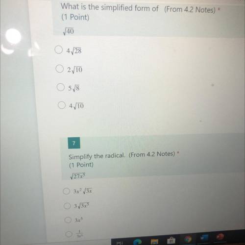 Please help with algebra 2 test due soon