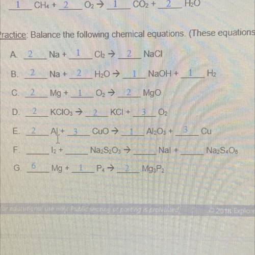Balance the following chemical equation:
i need F