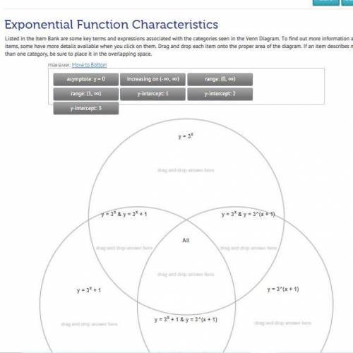 Exponential Function Characteristics

Listed in the Item Bank are some key terms and expressions a