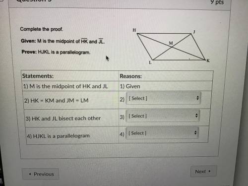 Please help It’s parallelogram proofs
(This is homework not a Summative or a Quiz)