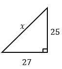 Solve for x, rounding to the nearest tenth if necessary.
