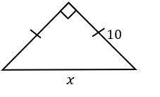 Find the value of x. Write your answer as a simplified radical if necessary.