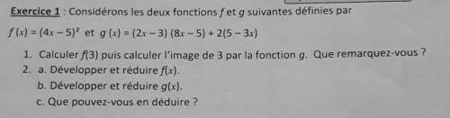 Bonjour je ne comprends pas la question n°1, quand je calcule f(3) je trouve 49 mais je n'arrive pa
