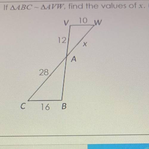 What is the value or x and how do I get it