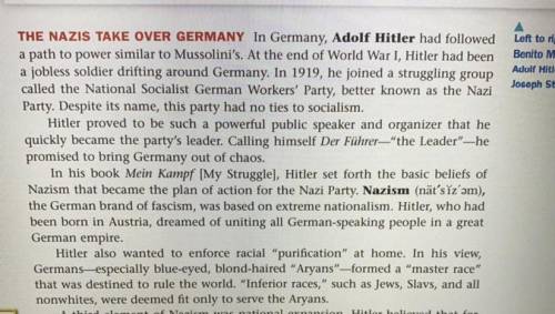 Put the definition Nazism In ur own words don’t use g00gle or Wikipedia will be checking if use