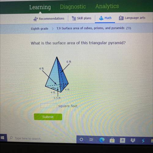 Please help surface area of triangular pyramid