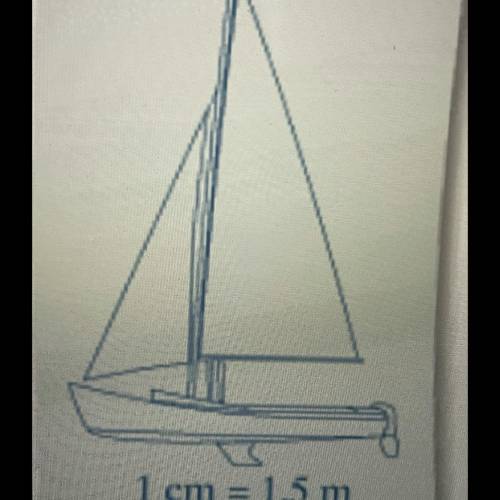 you have a scale drawing of a boat. the length of the boat on the drawing is 3 cm. what is the actu