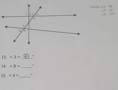 What is the angle of 8,4 using the given angles of 1,2,6​
