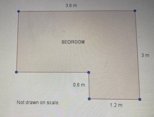 (please help!)

 Alliana plans to put in wall-to-wall carpet in her bedroom. She measures the dime