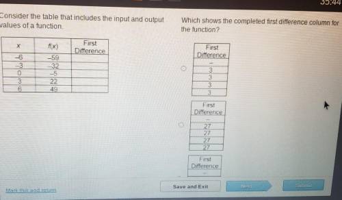The other answer choices are all negative 3's and negative 27's.​