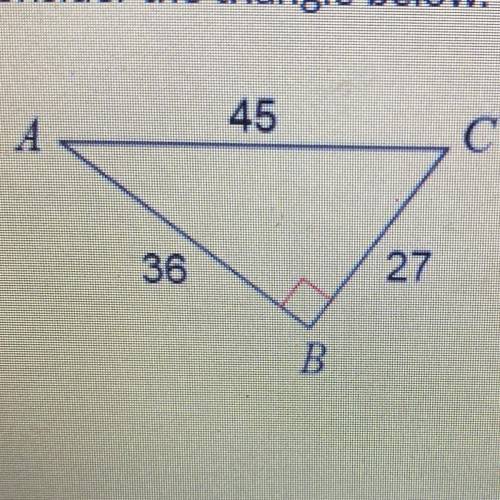 Consider the triangle below. Find cos C
