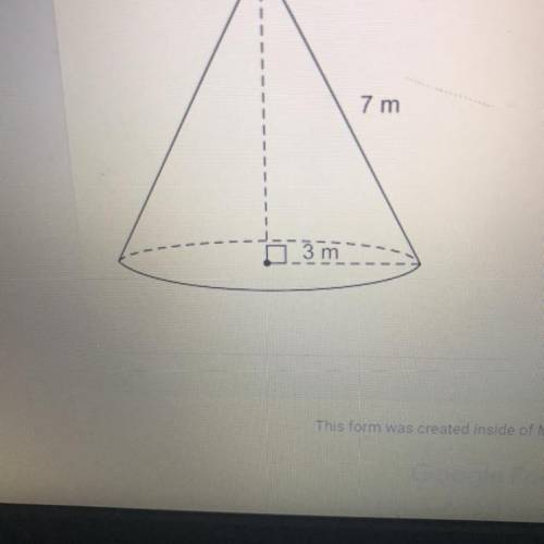 Find the volume of the given shape. Round your answer to the nearest
hundredth if necessary.