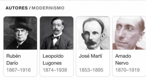 Autores del modernismo​
