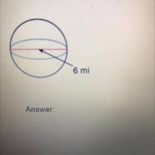 2. Find the volume of the sphere.