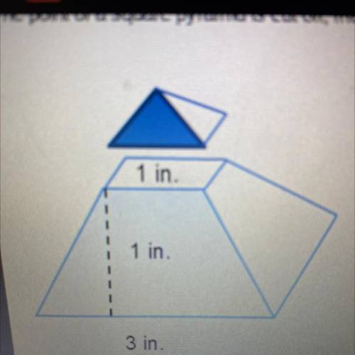 What is the area of one trapezoidal face of the figure