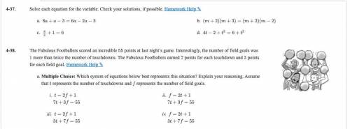 Please Please help me with 4-37 and 4-38

-Please explain and show steps of work! 
-I will mark br
