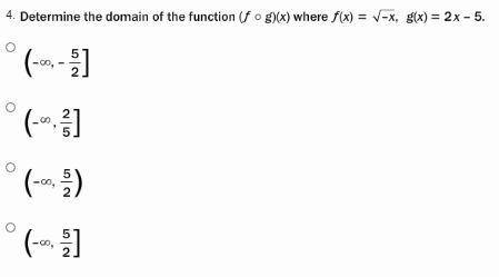 15 points Composition of Functions